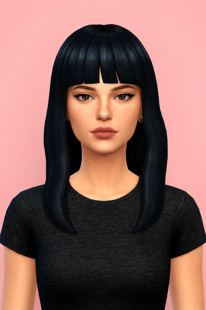 eska hair custom content (CC) for Sims 4 by dogsill