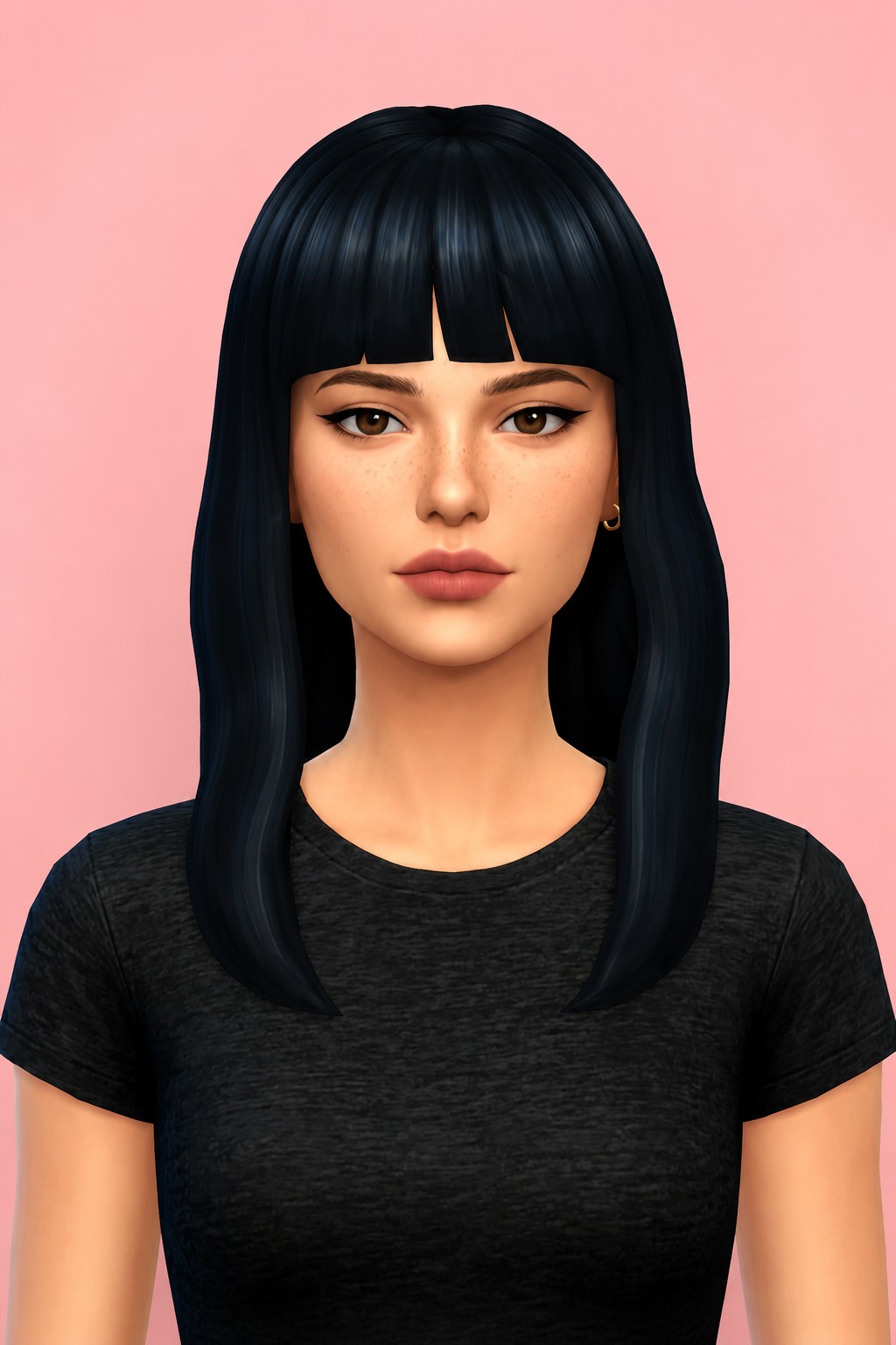 eska hair custom content (CC) for Sims 4 by dogsill