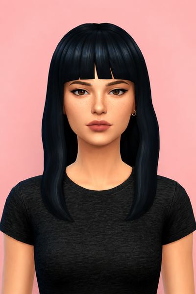 eska hair custom content (CC) for Sims 4 by dogsill