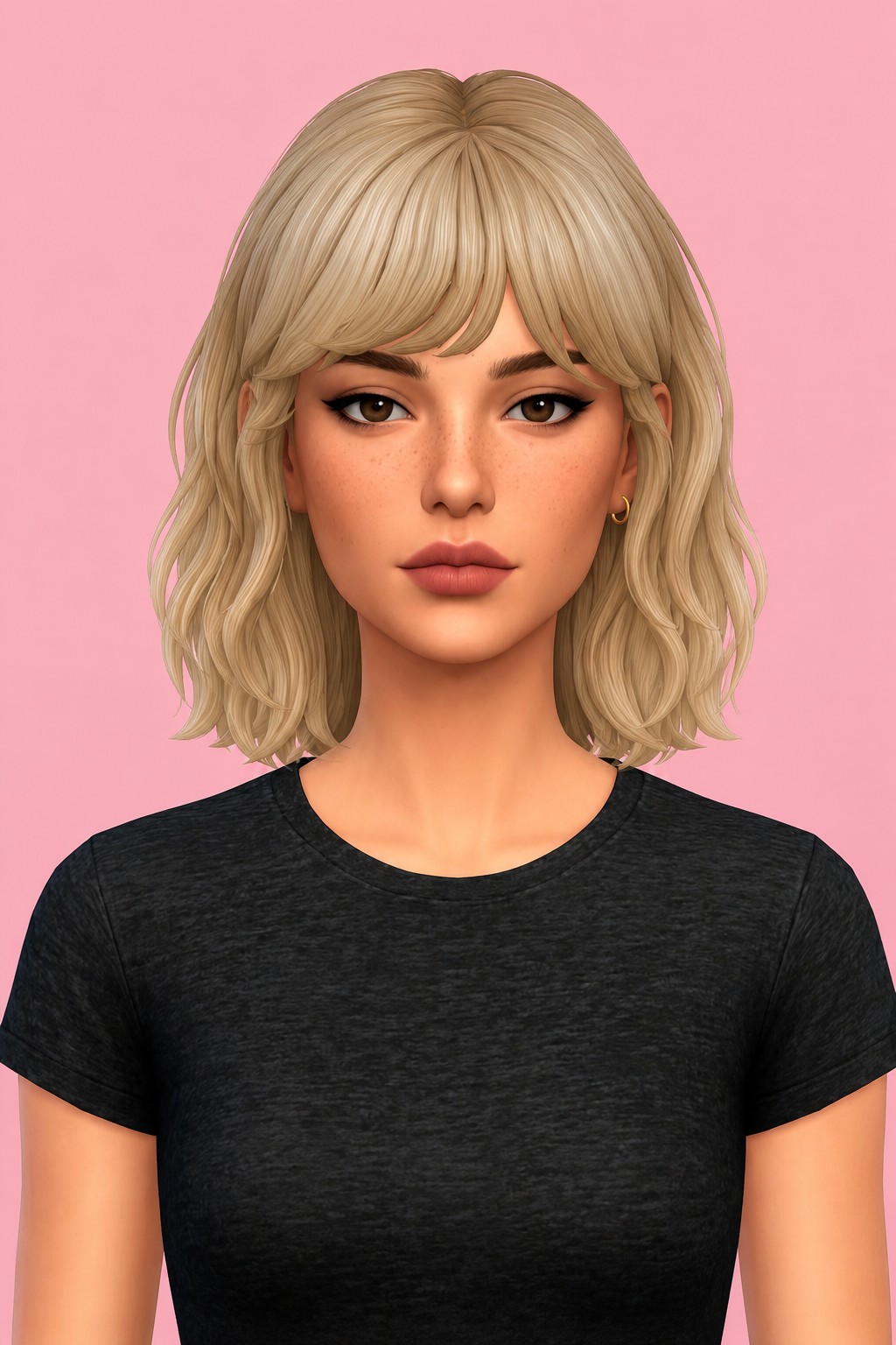prescott hair custom content (CC) for Sims 4 by dogsill