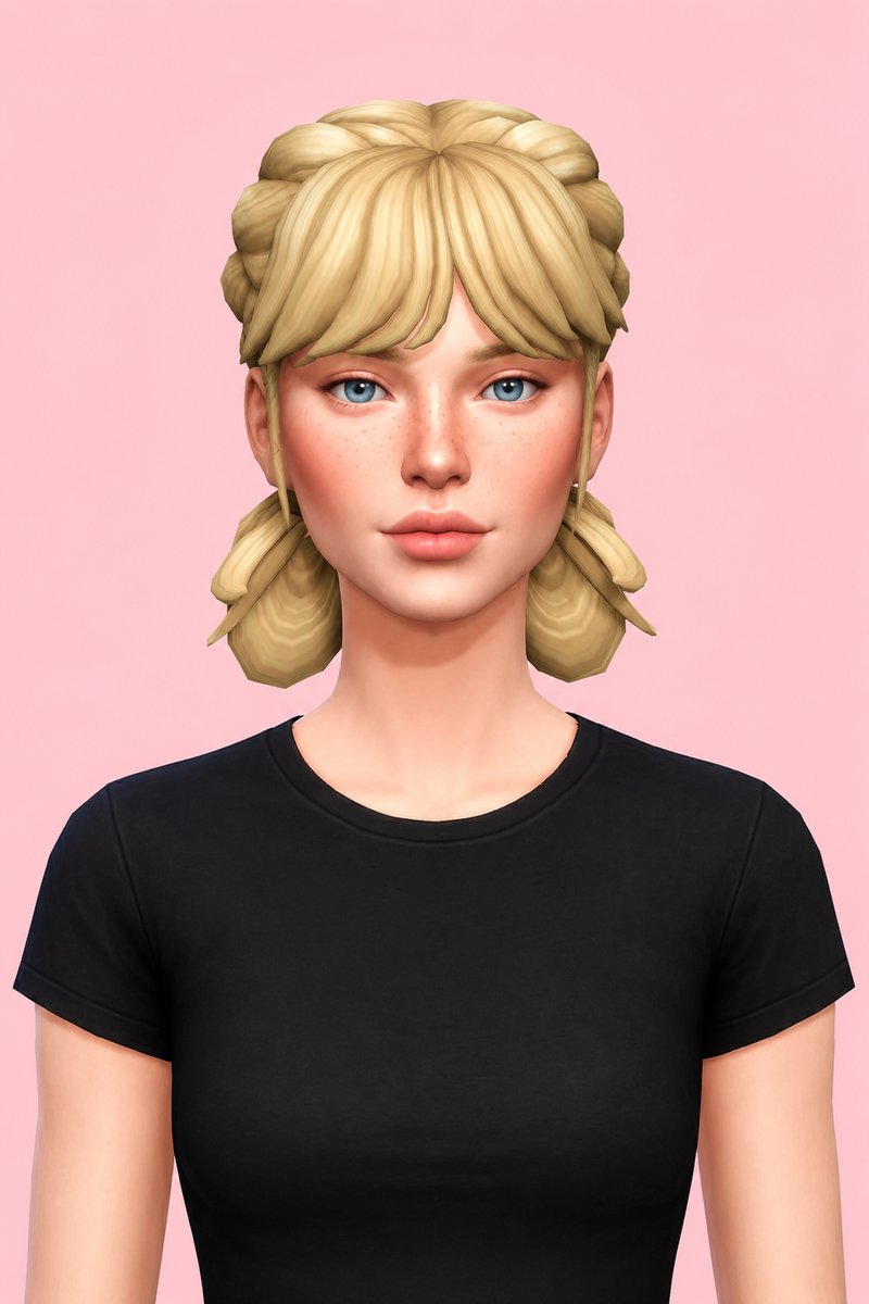 wattson hair custom content (CC) for Sims 4 by dogsill