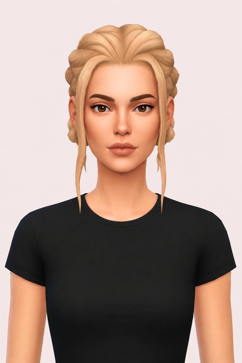 margot buns custom content (CC) for Sims 4 by dogsill