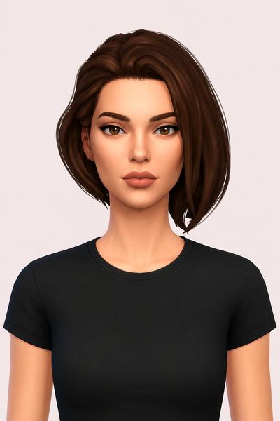 simlive's jill hair recolor custom content (CC) for Sims 4 by dogsill
