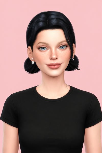 lyla hairs custom content (CC) for Sims 4 by dogsill
