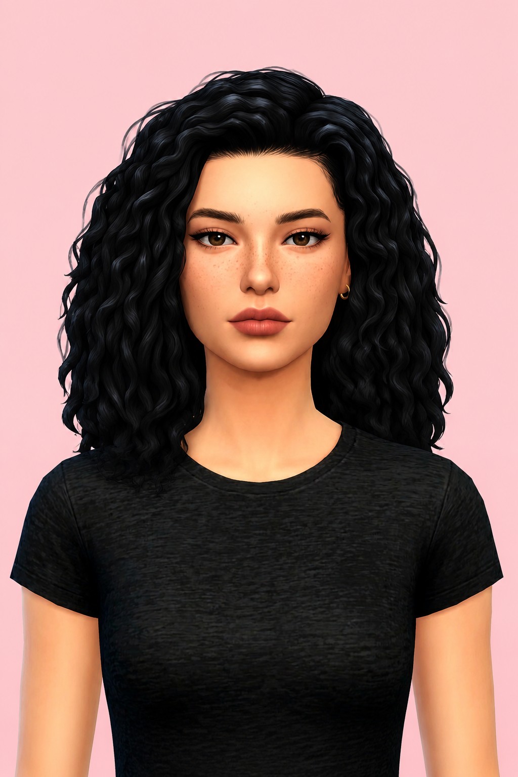 gabby hair custom content (CC) for Sims 4 by dogsill