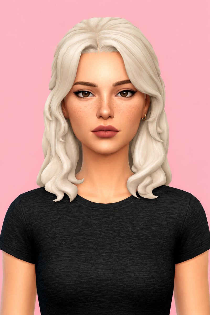 lucille hair custom content (CC) for Sims 4 by dogsill