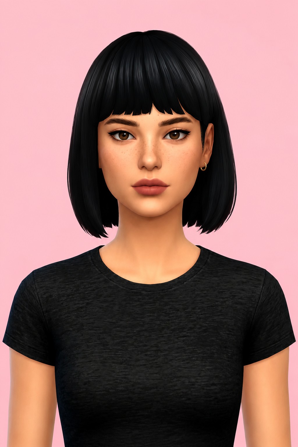 townie hair custom content (CC) for Sims 4 by dogsill