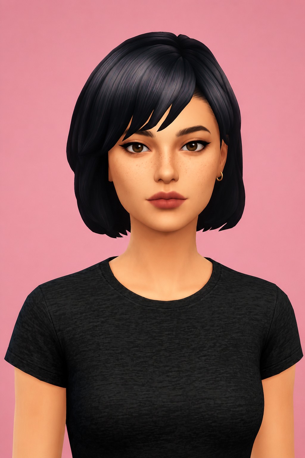 millie hair custom content (CC) for Sims 4 by dogsill