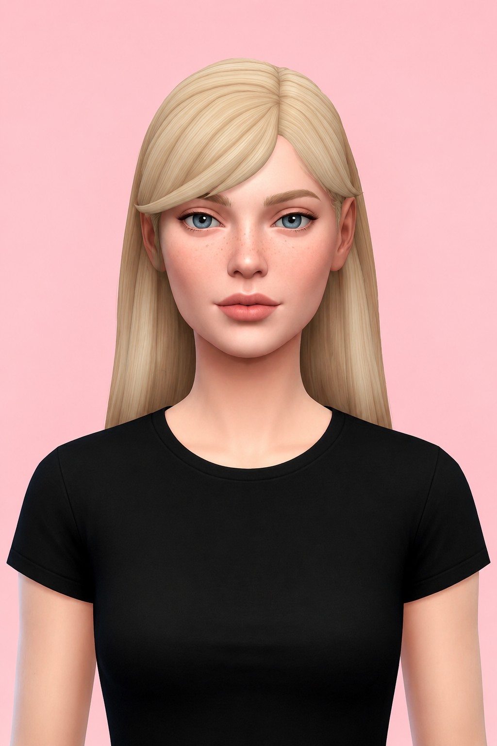 imogen hair custom content (CC) for Sims 4 by dogsill