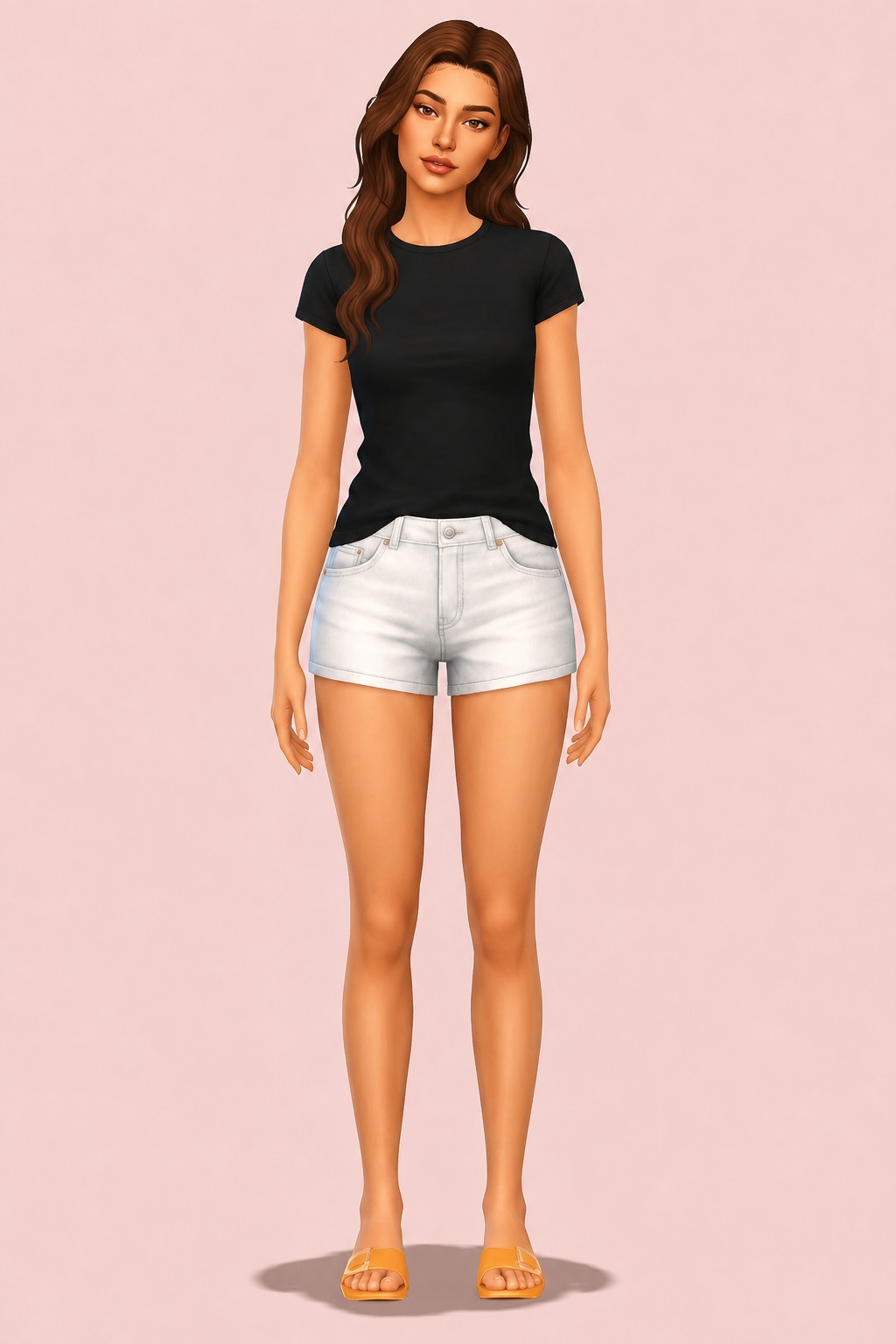 Pew-pew hairline custom content (CC) for Sims 4 by miikocc