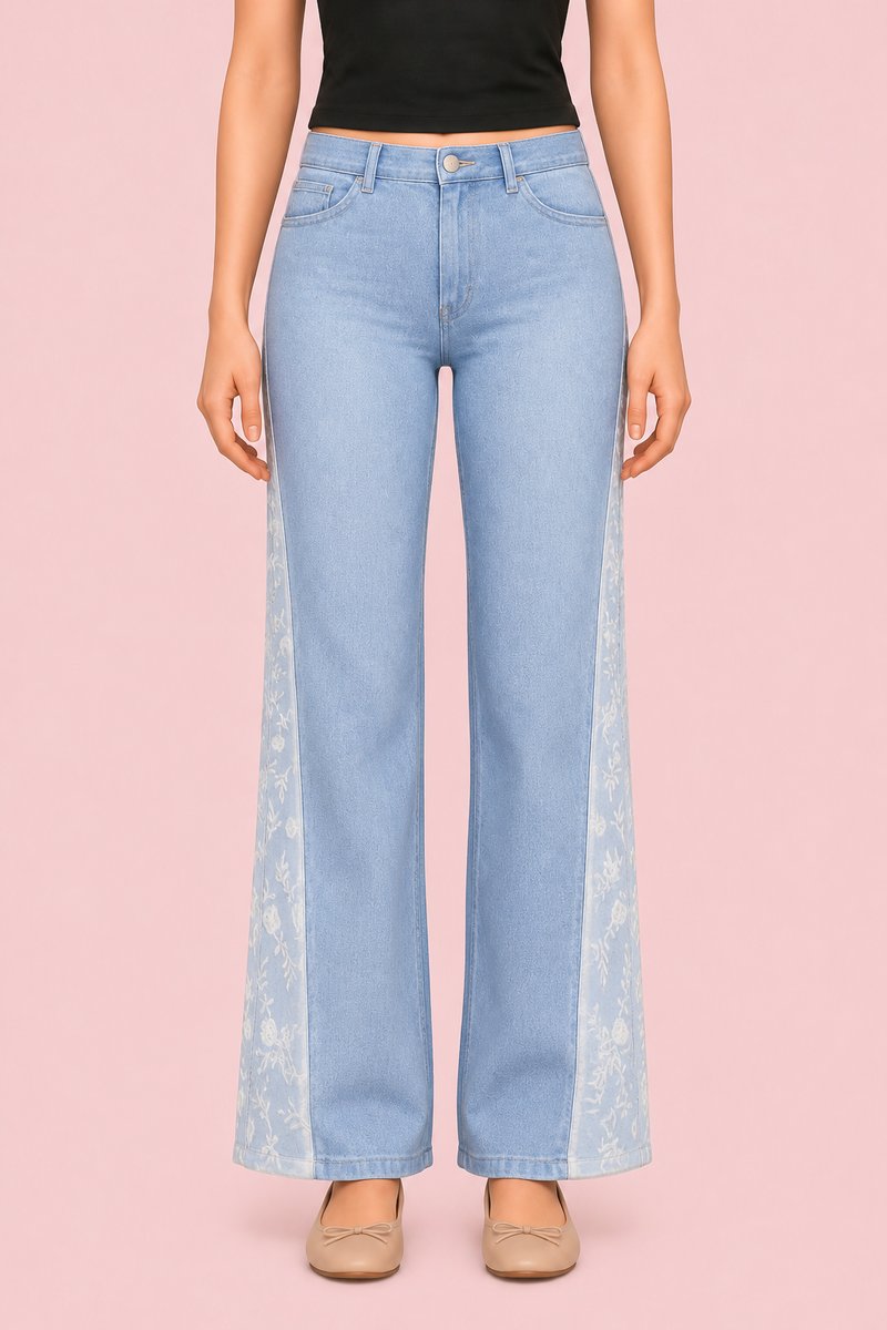 Lace Jeans custom content (CC) for Sims 4 by miikocc