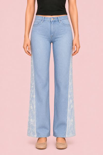 Lace Jeans custom content (CC) for Sims 4 by miikocc