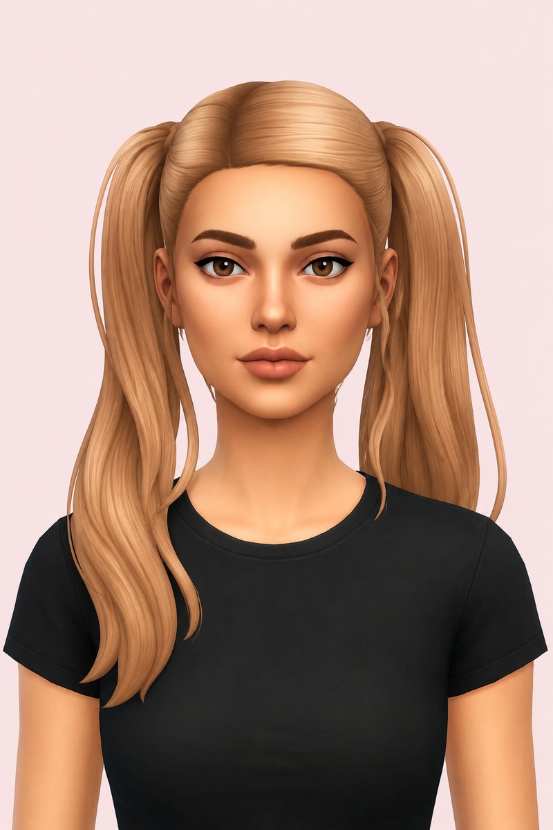 Millie hair custom content (CC) for Sims 4 by miikocc