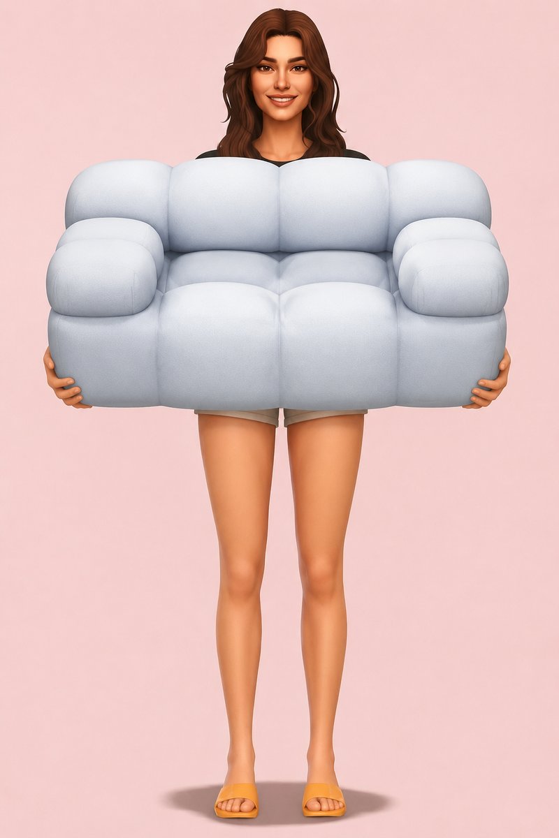 Harmony Sofa custom content (CC) for Sims 4 by miikocc