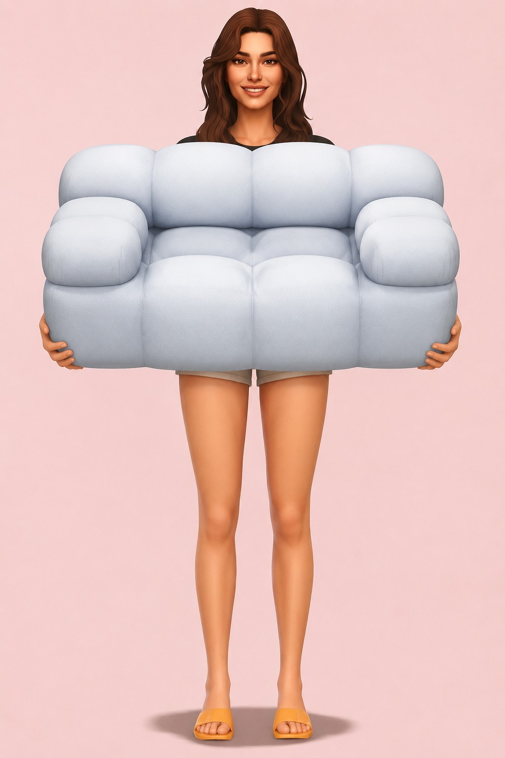 Harmony Sofa custom content (CC) for Sims 4 by miikocc