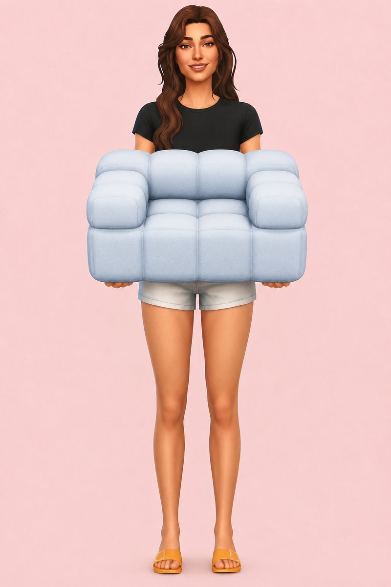 Harmony Chair custom content (CC) for Sims 4 by miikocc