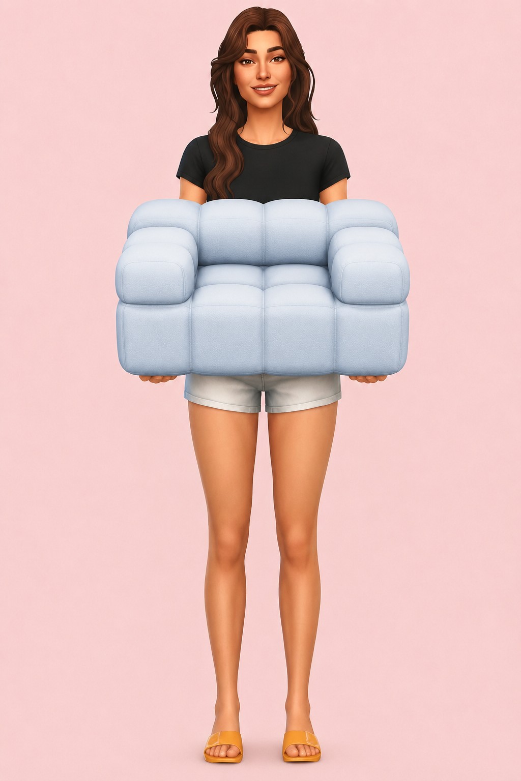 Harmony Chair custom content (CC) for Sims 4 by miikocc