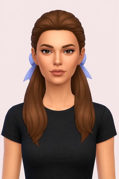 Little Beauty hairstyle custom content (CC) for Sims 4 by miikocc