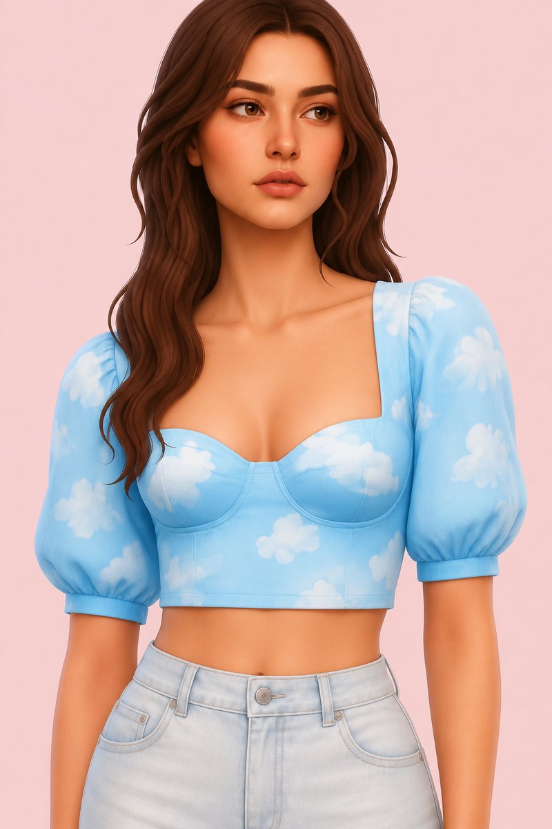 Cloud top custom content (CC) for Sims 4 by miikocc