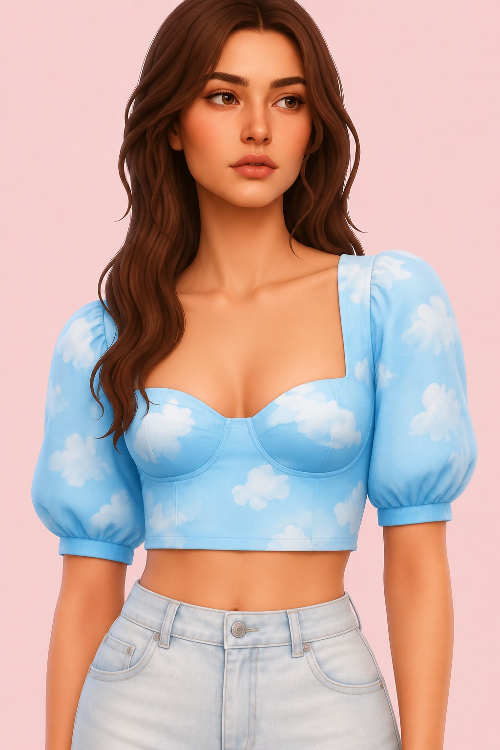 Cloud top custom content (CC) for Sims 4 by miikocc