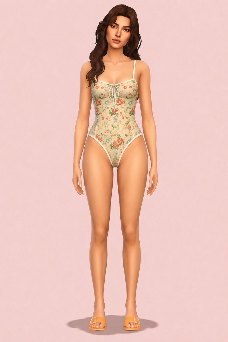 Rose top custom content (CC) for Sims 4 by miikocc