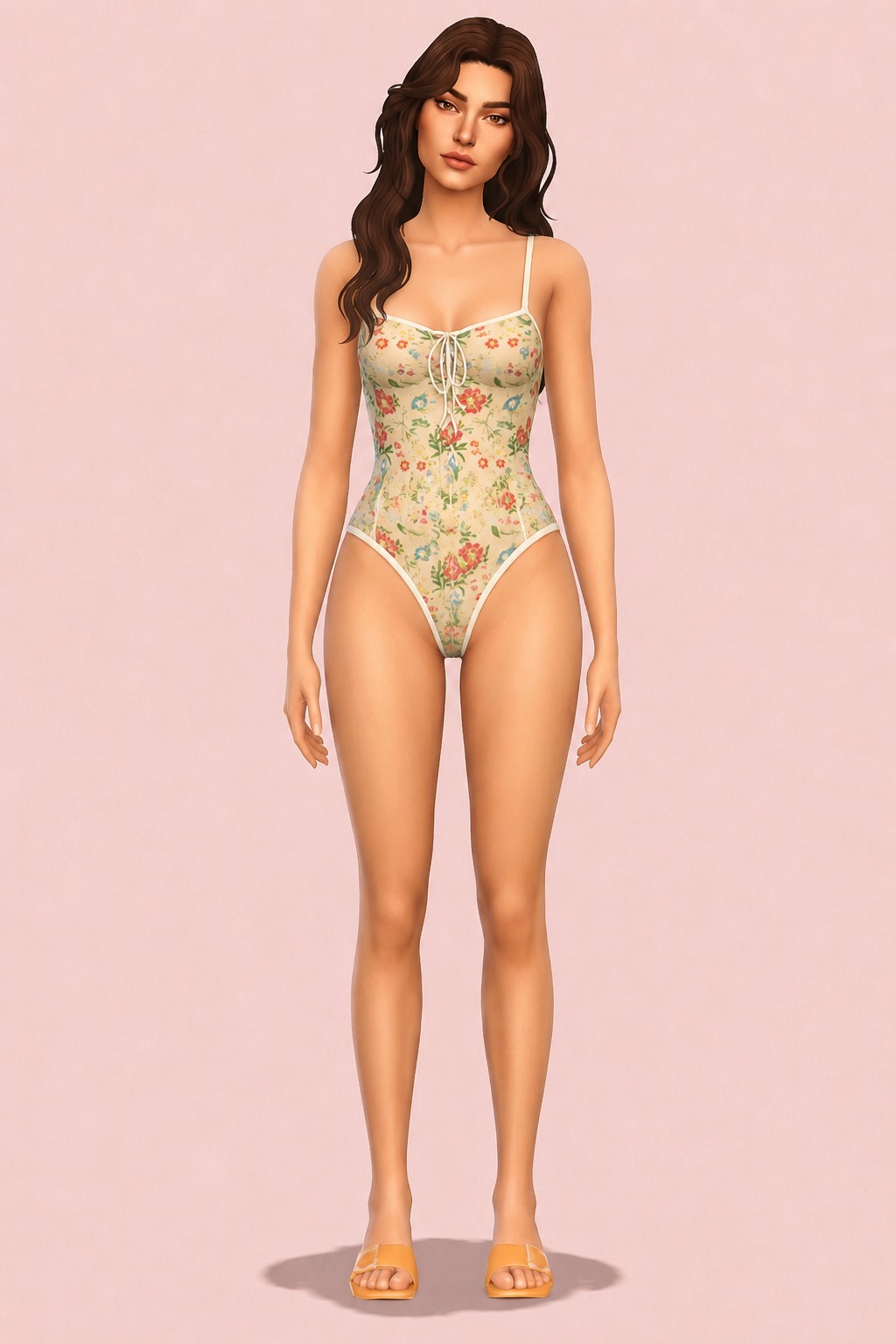 Rose top custom content (CC) for Sims 4 by miikocc