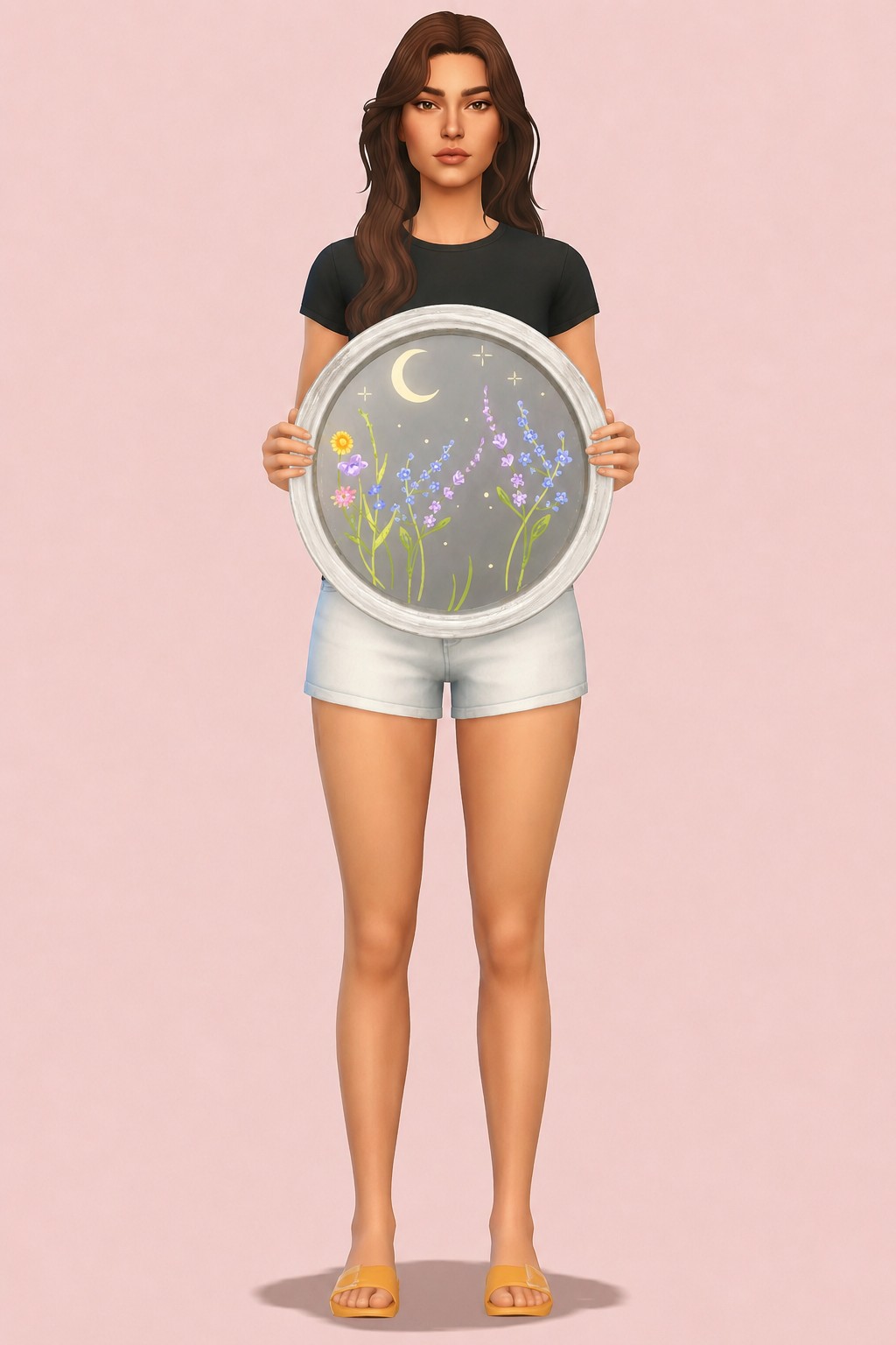 Painted Mirror custom content (CC) for Sims 4 by miikocc