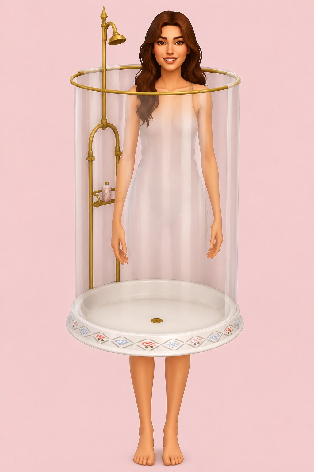 Princess Shower custom content (CC) for Sims 4 by miikocc