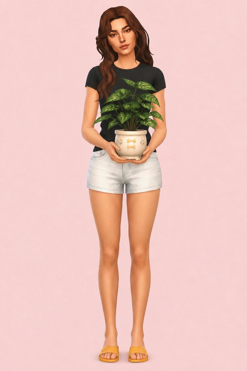Pastel World Cats And Dogs Plants custom content (CC) for Sims 4 by miikocc