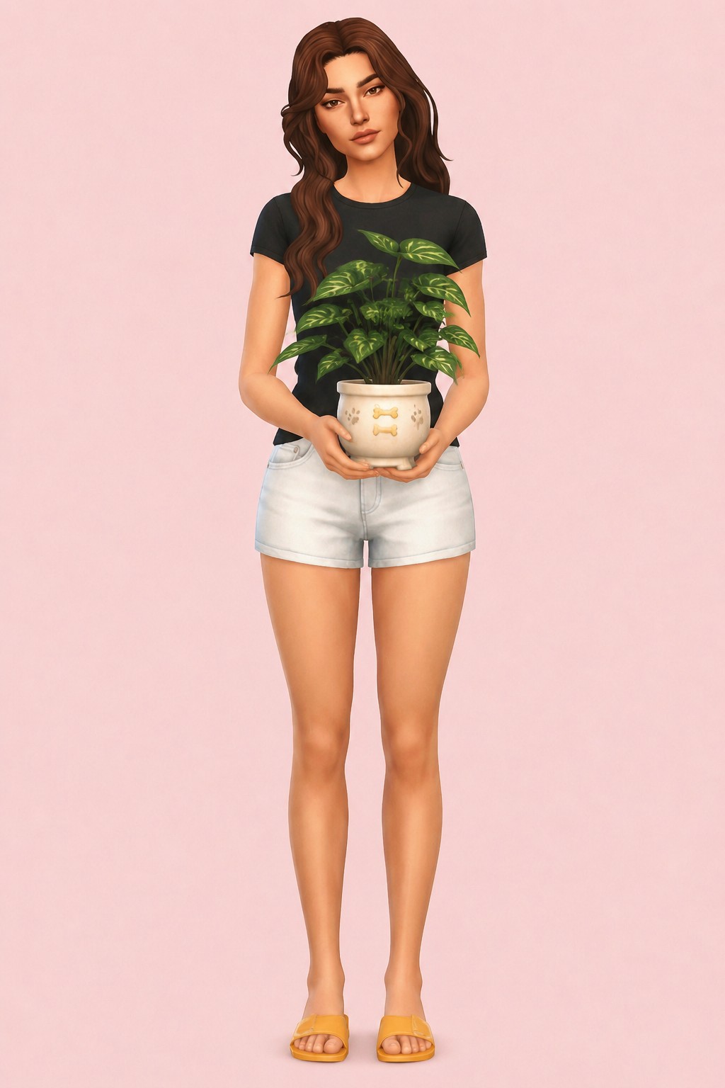 Pastel World Cats And Dogs Plants custom content (CC) for Sims 4 by miikocc
