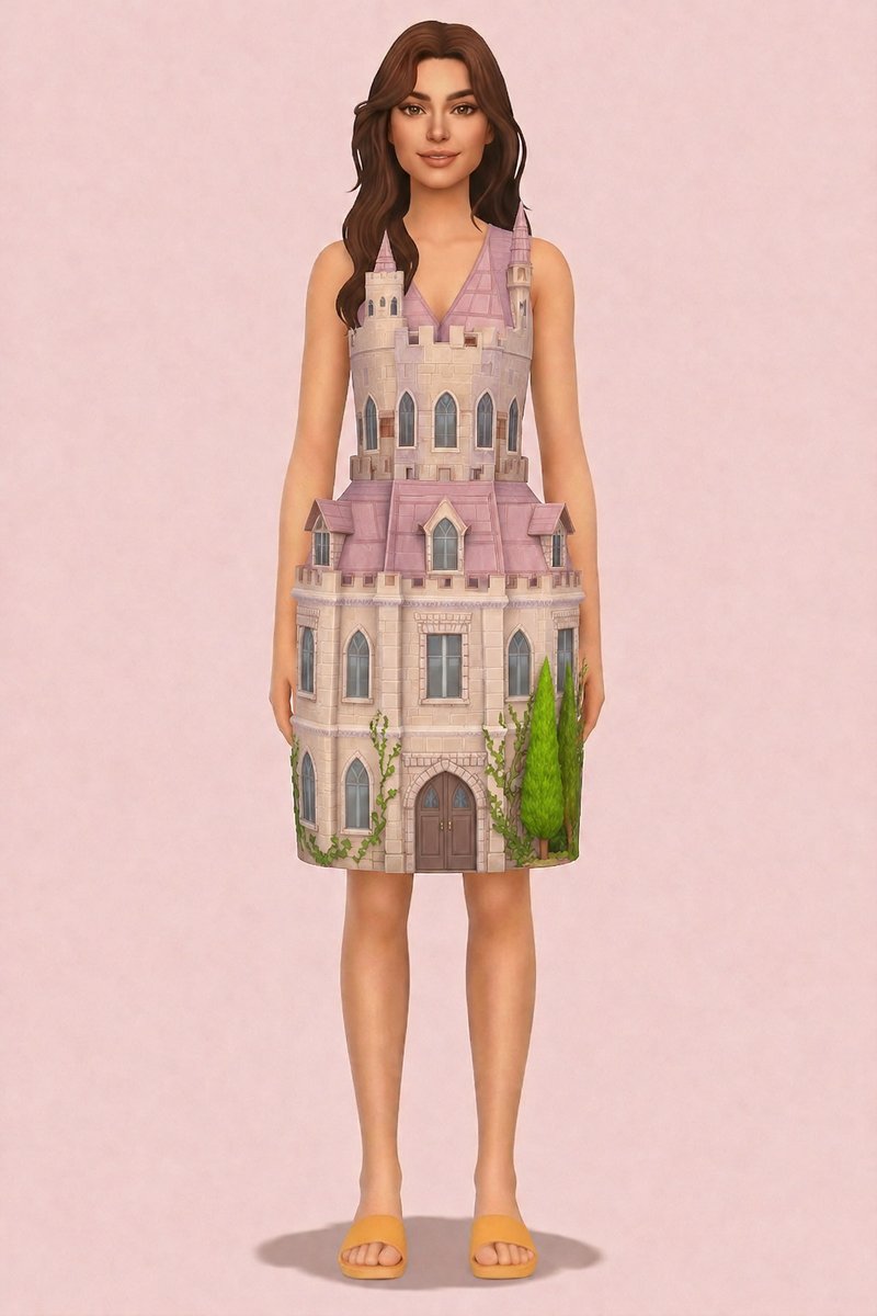 Pastel World Get Famous Architecture custom content (CC) for Sims 4 by miikocc