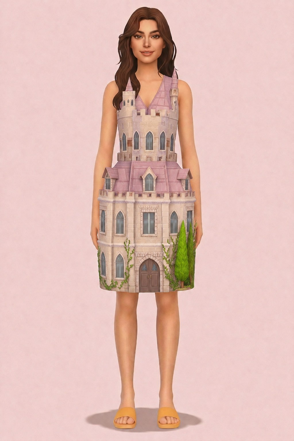 Pastel World Get Famous Architecture custom content (CC) for Sims 4 by miikocc
