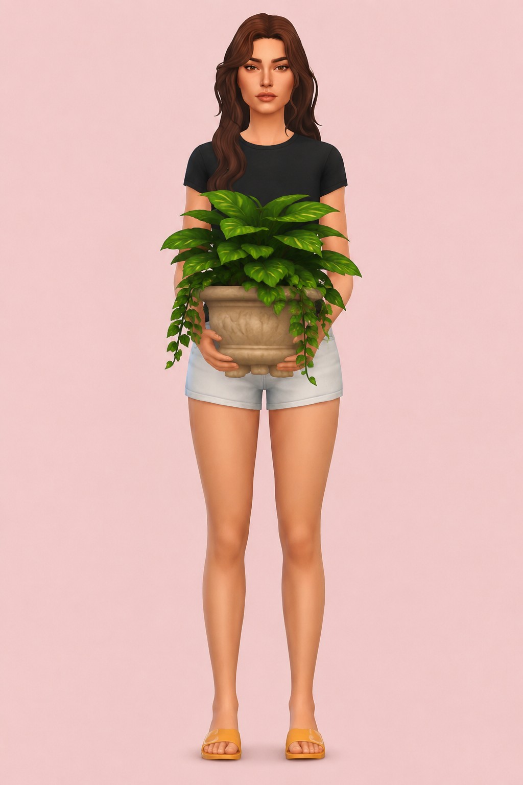 Pastel World Cottage Living Plants custom content (CC) for Sims 4 by miikocc
