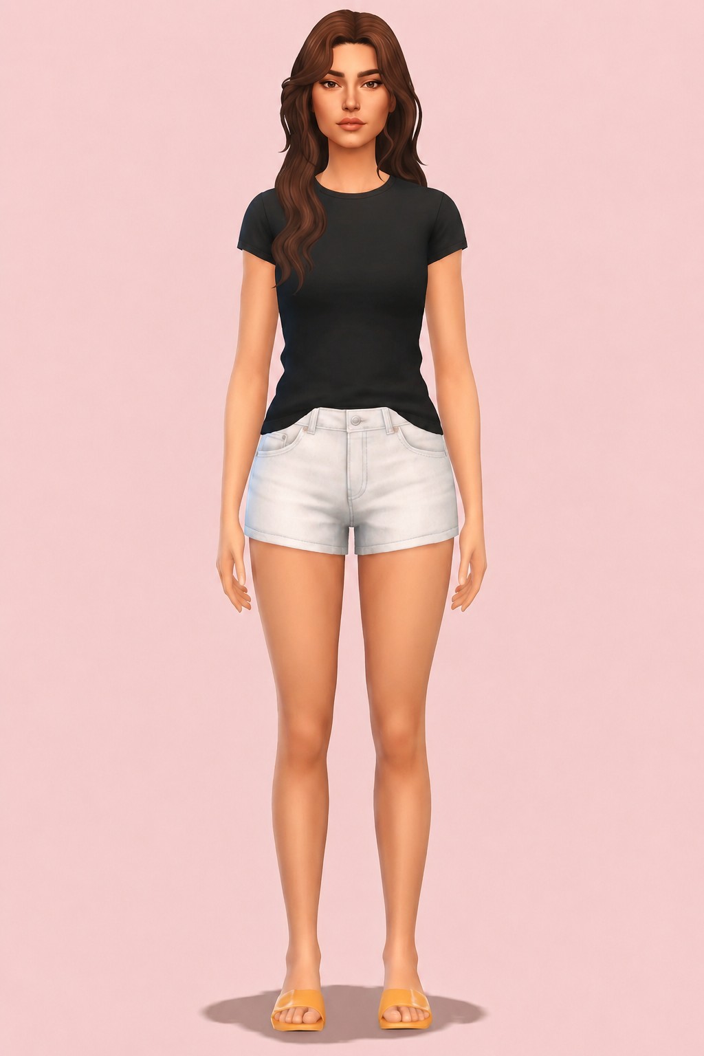 Chin slider (remake) custom content (CC) for Sims 4 by miikocc