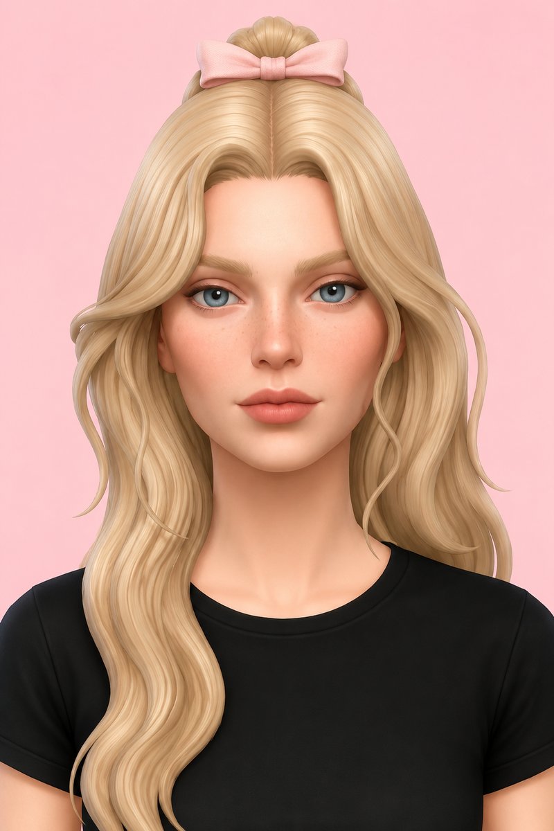 Accessory bows 🎀 custom content (CC) for Sims 4 by miikocc