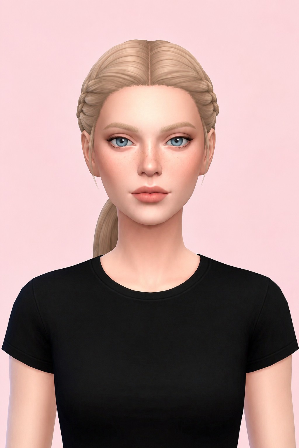 Eva Hair custom content (CC) for Sims 4 by miikocc
