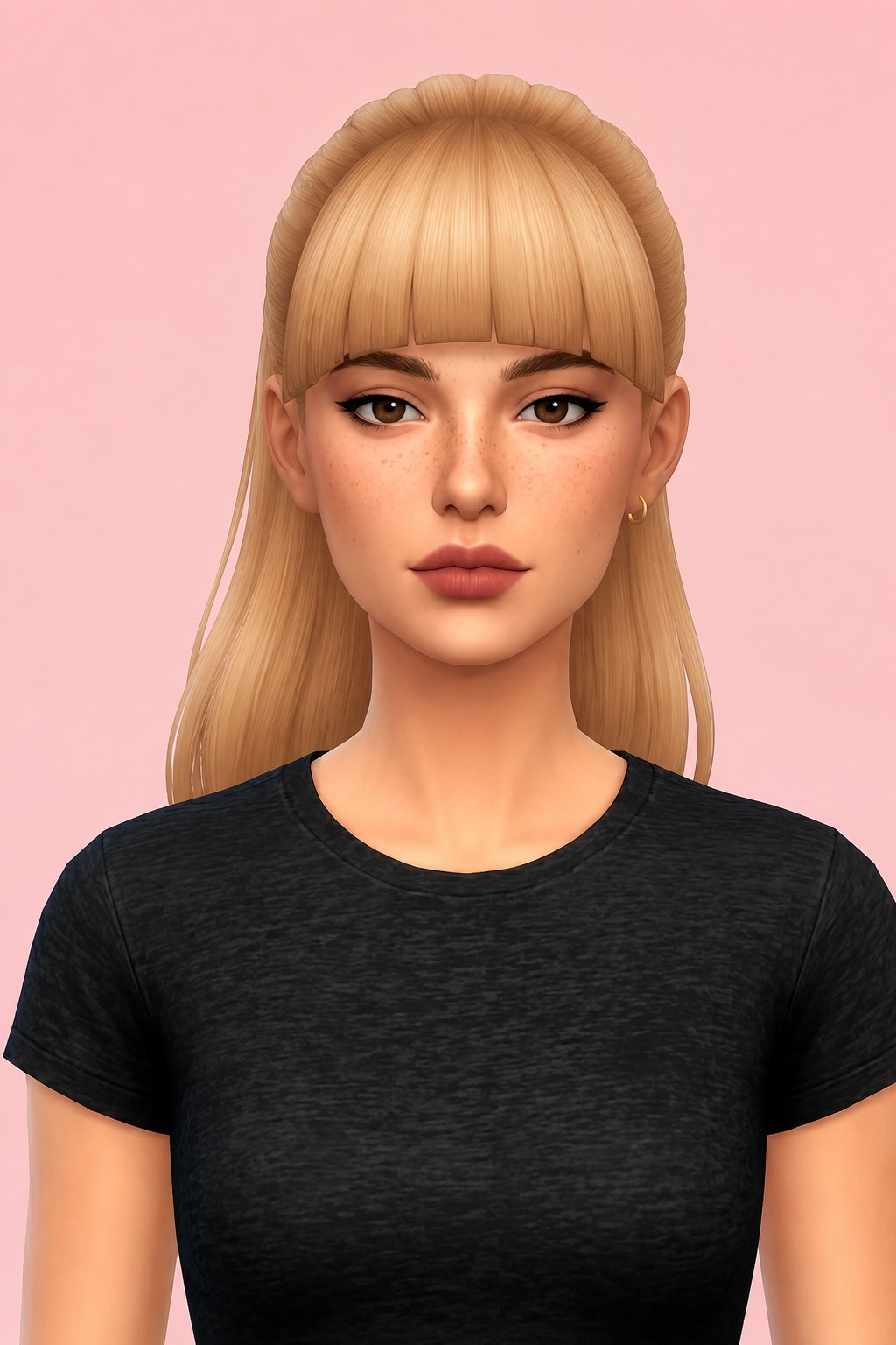 Tyra hair custom content (CC) for Sims 4 by miikocc