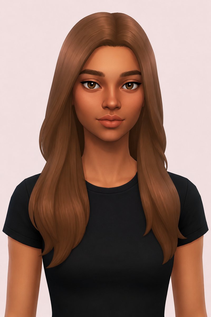 Faye hair custom content (CC) for Sims 4 by miikocc