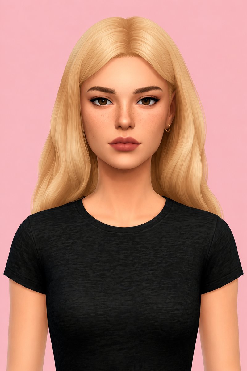 Blair hair custom content (CC) for Sims 4 by miikocc