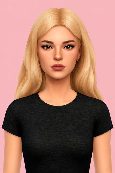 Blair hair custom content (CC) for Sims 4 by miikocc