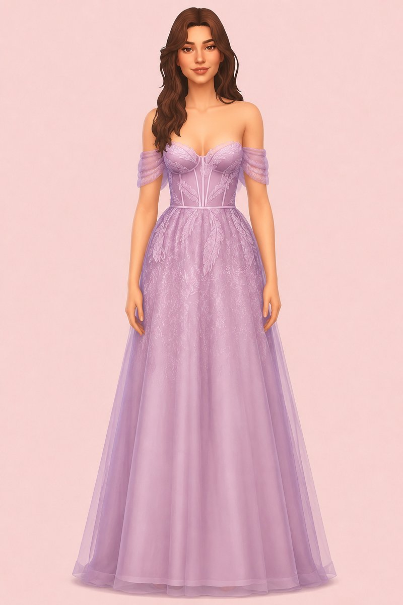 Provence Wedding Dress (Odette) custom content (CC) for Sims 4 by miikocc
