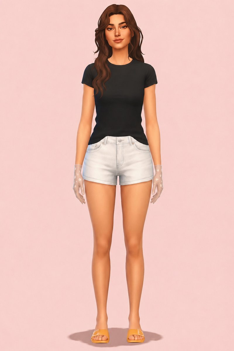 Sheer gloves custom content (CC) for Sims 4 by miikocc
