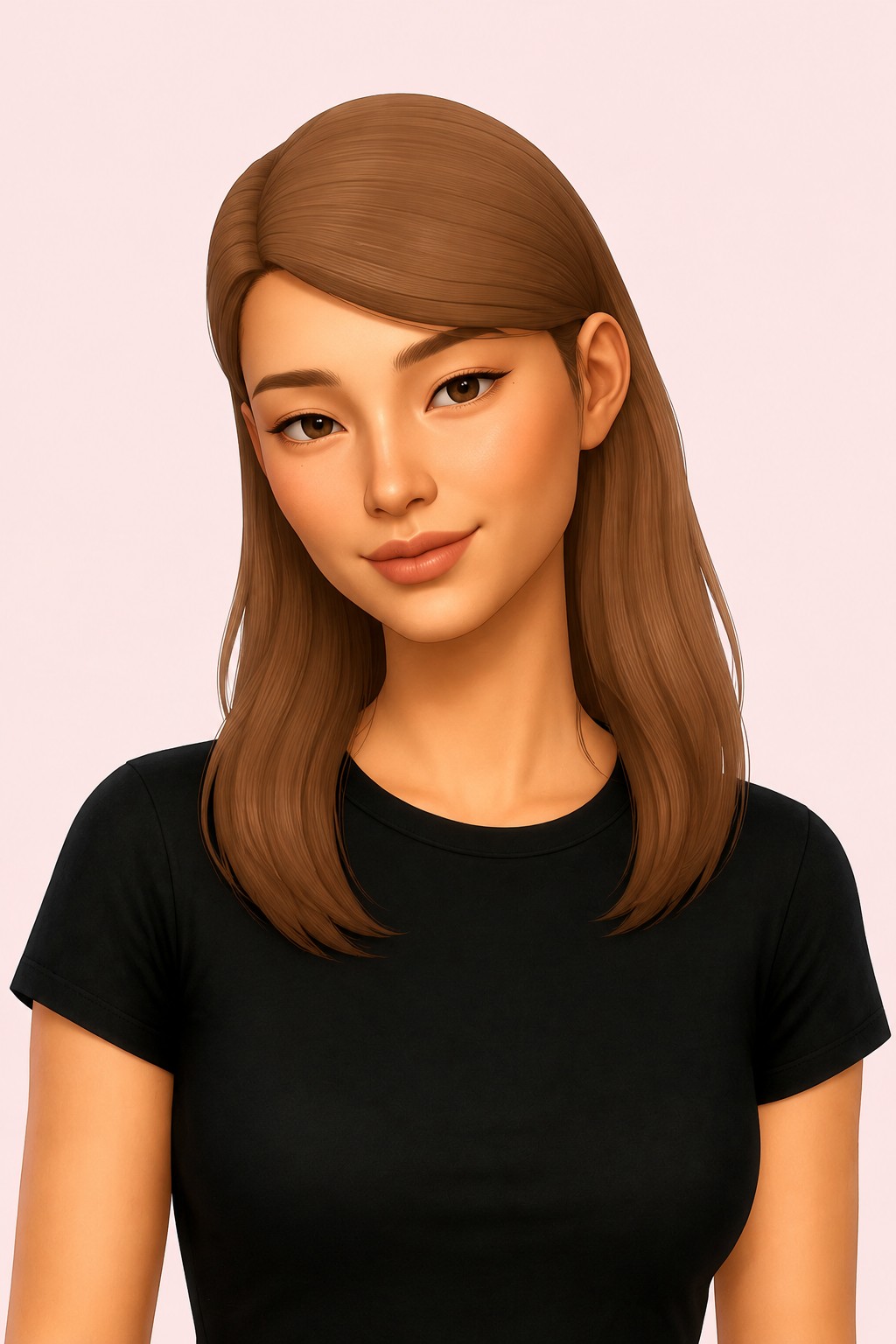 Charlotte hair custom content (CC) for Sims 4 by miikocc