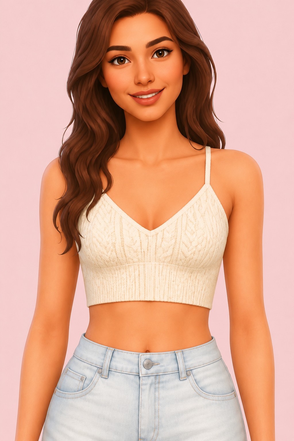 Knit Two Piece Set Top custom content (CC) for Sims 4 by miikocc