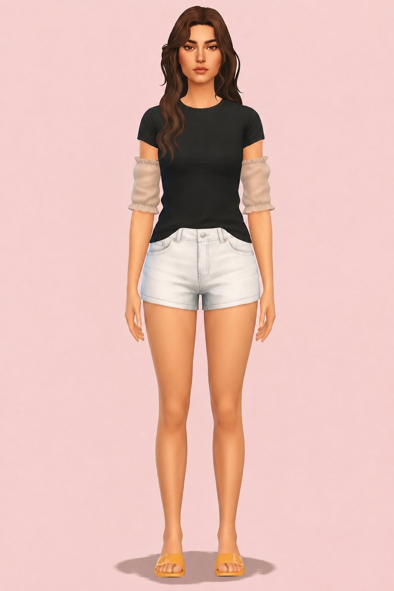 Vintage accessory sleeves custom content (CC) for Sims 4 by miikocc