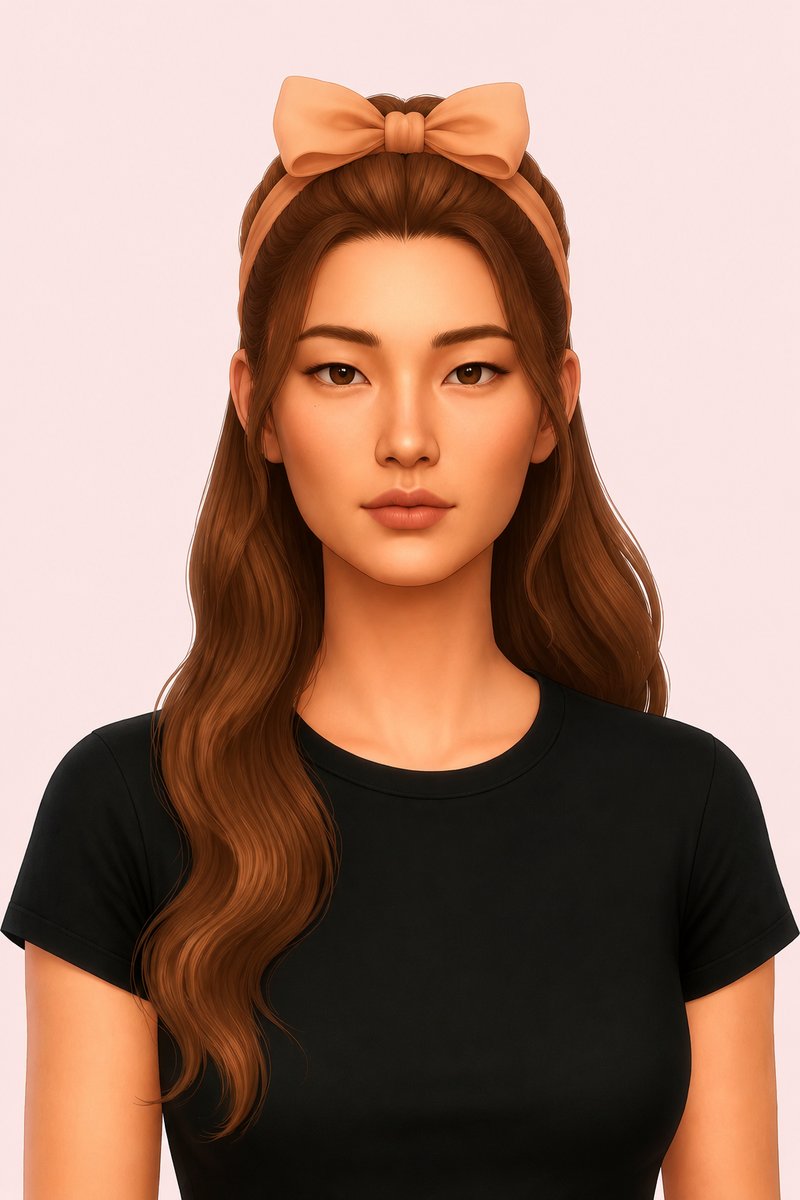 Chloe hair custom content (CC) for Sims 4 by miikocc