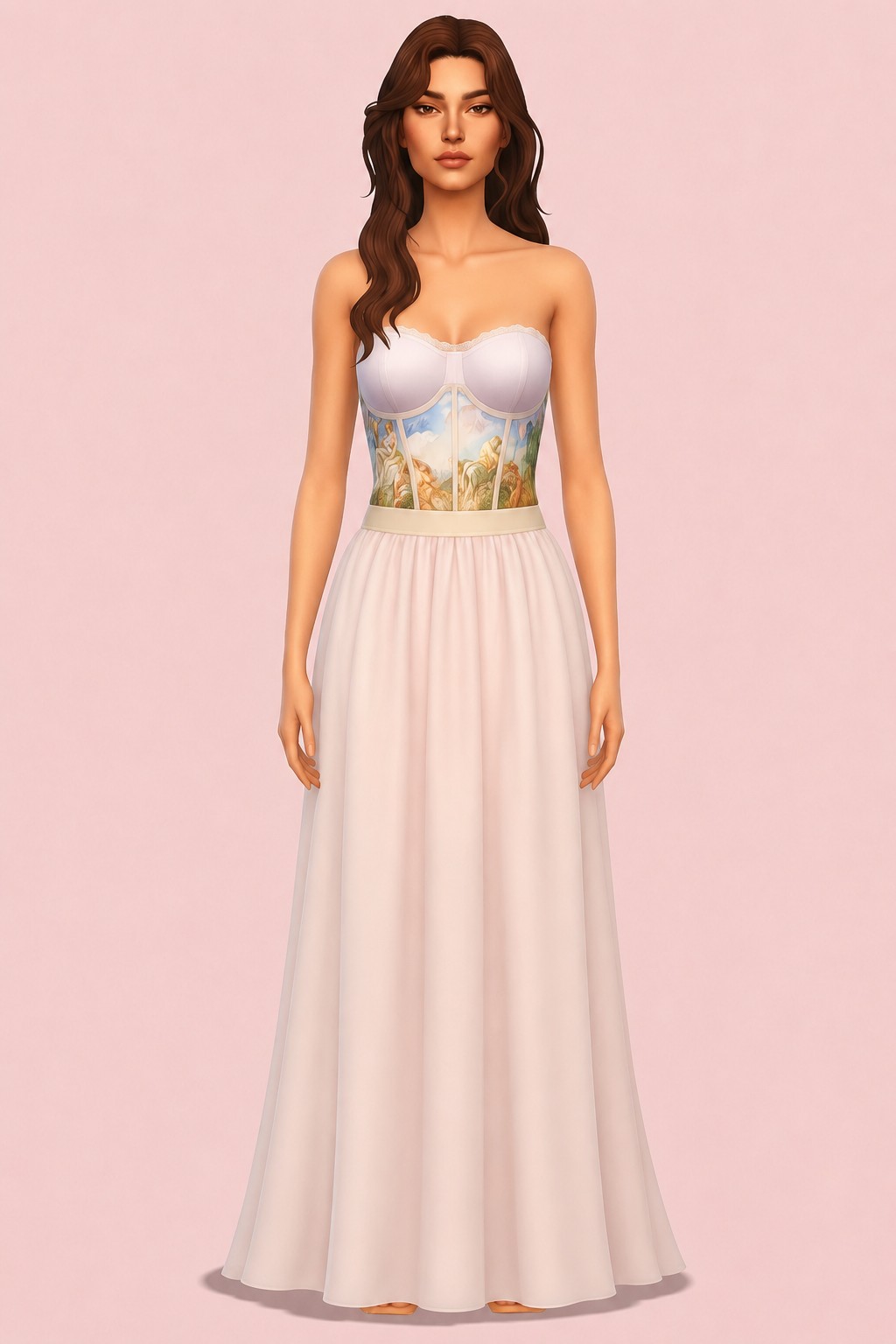 WIP_The Renaissance Dress custom content (CC) for Sims 4 by miikocc