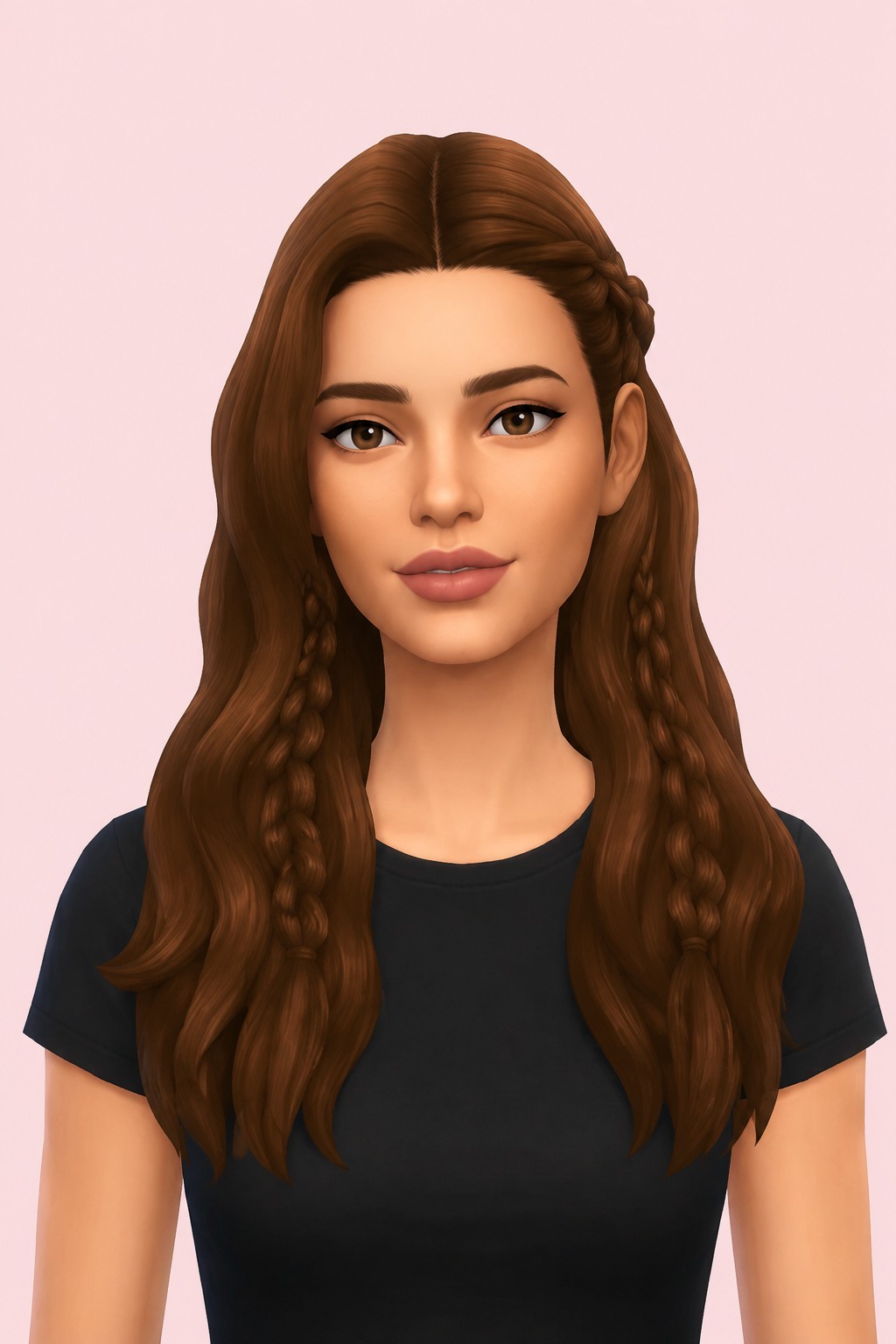 Aura hair custom content (CC) for Sims 4 by miikocc