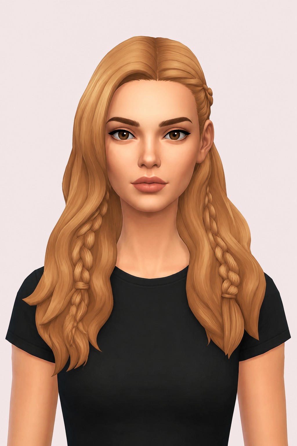 WIP: Aura hair custom content (CC) for Sims 4 by miikocc