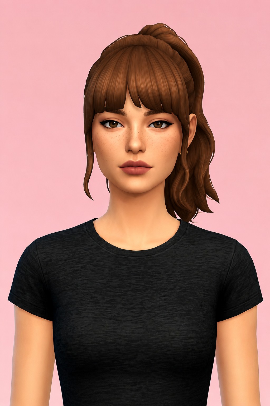 Risa hair custom content (CC) for Sims 4 by miikocc